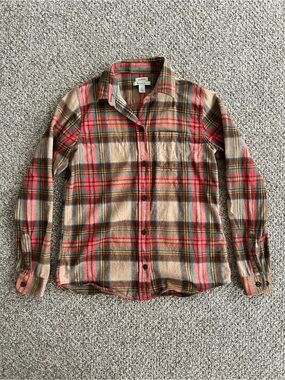 Women’s L.L. Bean Scotch Plaid Flannel Shirt
